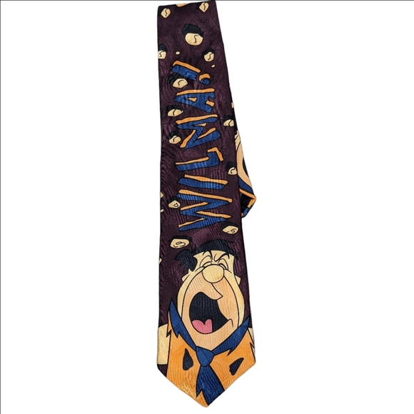 Fred Flinstone Yelling Wilma Novelty Novel Ties - Picture 1 of 7